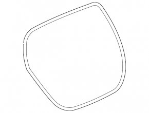 Rubber seal for tailgate Nissan Leaf 11-17