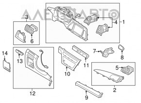 Hyundai Sonata 15-15 Clock Panel Without Radio Control