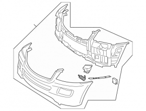 Front Bumper Bare Mercedes W164 ML