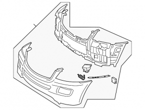 Front Bumper Bare Mercedes W164 ML