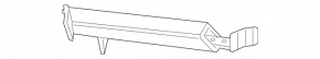 Front bumper reinforcement strut upper right Mercedes C-class W205 15-21