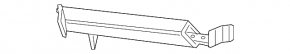 Front bumper reinforcement strut upper right Mercedes C-class W205 15-21