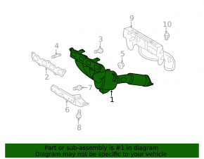 Exhaust manifold with catalytic converter Ford Fiesta 11-19 1.6
