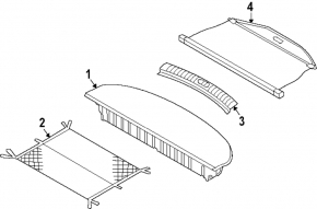 Hyundai Santa Fe 24-26 trunk curtain