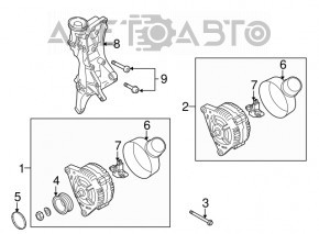 Generator Audi A4 B8 13-16 rest 2.0T