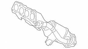 Exhaust manifold with catalytic converter for Lexus UX250h 19-20