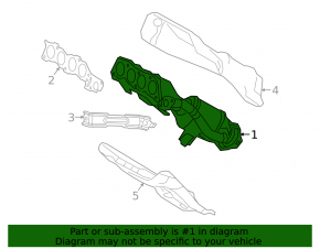 Exhaust manifold with catalytic converter for Lexus UX250h 19-20