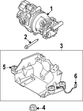 Polestar 2 21 air conditioner compressor - for heat pump