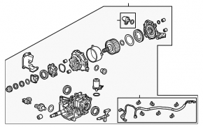 Rear differential gearbox Honda HR-V 16-18