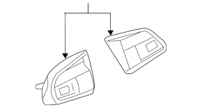 Control buttons on the steering wheel Audi A6 C7 12-15 pre-rest assembled for heated steering wheel and tiptronic