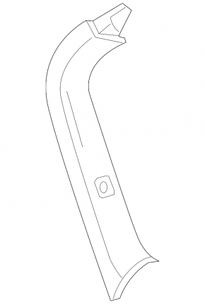 Trunk door trim right Mini Cooper Countryman R60 10-16 black rubbed broken guide