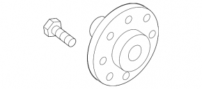 Front left hub Hyundai Azera 12-17