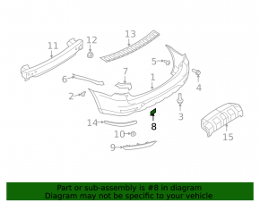 Subaru Forester 09-13 Rear Bumper Tow Hook Cap