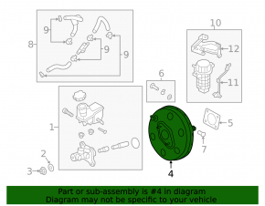 Kia Optima 16-20 vacuum booster
