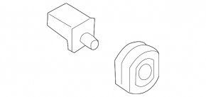 Central muffler bracket for VW Jetta 19-24