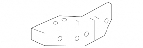 Left front bumper bracket for Mitsubishi Outlander 14-22
