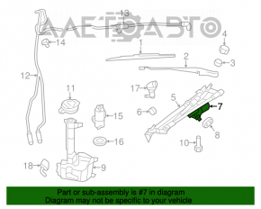 Windshield Wiper Motor Chrysler 200 11-14