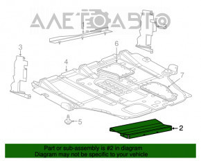Lower radiator deflector Dodge Dart 13-16 2.0 2.4