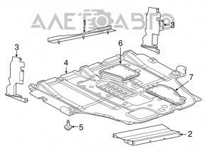 Lower radiator deflector Dodge Dart 13-16 2.0 2.4