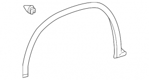 Front Left Fender Arch Cover Lexus RX350 RX450h 16-19