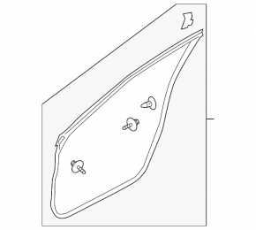 Front Left Door Seal Nissan Rogue 07-12