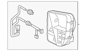 Right turn signal Toyota Prius 30 13-15 rest