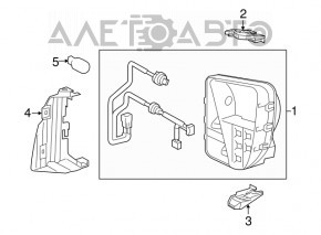 Right turn signal Toyota Prius 30 12-15 rest, for polishing