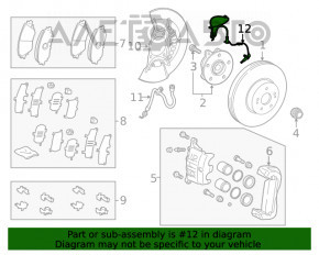 ABS sensor front left Toyota Highlander 20-