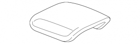 Central console armrest and cup holder Audi Q3 8U 15-18 leather, black with gray armrest