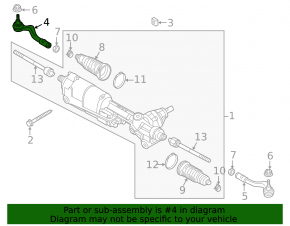 Steering tip right Audi A6 C8 19-