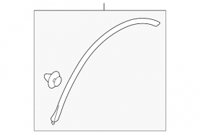 Subaru B9 Tribeca rear left fender liner