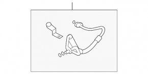 Air conditioning condenser-compressor pipe Infiniti G25 G35 G37 4d 06-12