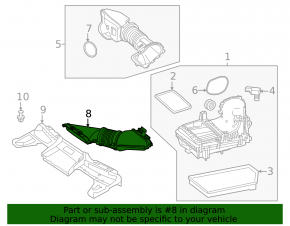 Air intake duct Mercedes C-class W206 300 23-25 2.0