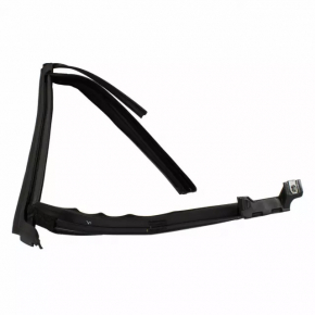 Upper rear left door molding Ford Fusion mk5 13-20 matte with glass seal