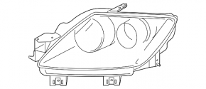 Left Front Headlight Mazda CX-7 06-09 Halogen