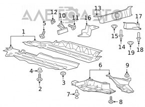 Mudguard threshold rear left Ford Edge 15-