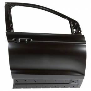 Ford Edge 15-24 keyless front right door assembly, triplex, chrome handle, burgundy R3, bumper, scratches on the trim
