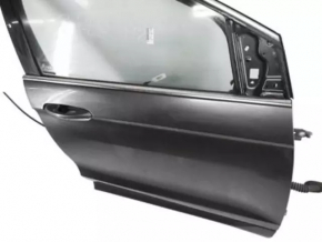Ford Edge 15-24 keyless front right door assembly, triplex, chrome handle, burgundy R3, bumper, scratches on the trim