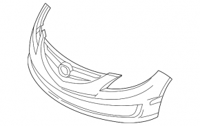 Naked front bumper for Mazda6 09-13