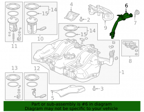 Fuel filler neck Honda Insight 19-22 1.5L