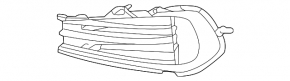 Left bumper grille for VW Jetta 22-24 without fog lights, structure