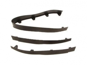 Front bumper lip extension left Chevrolet Volt 11-15 rubber torn