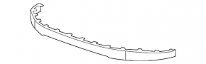 Front bumper lip extension left Chevrolet Volt 11-15 rubber torn