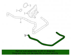 Cooling pipe Nissan Rogue 16-20 2.5 type 2