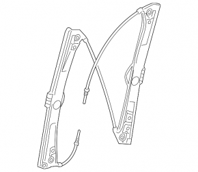 Mercedes W221 front right window lift with motor