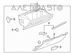 Glove box, glove compartment GMC Terrain 10-17 black