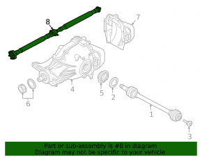 Driveshaft BMW 7 G12 16-19 3.0