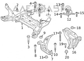 Front left axle shaft BMW X2 F39 18-23 Minus