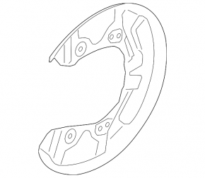 Brake Disc Cover Rear Right BMW i3 14-20
