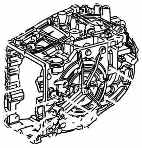 Automatic transmission housing Toyota Highlander 20-22 3.5